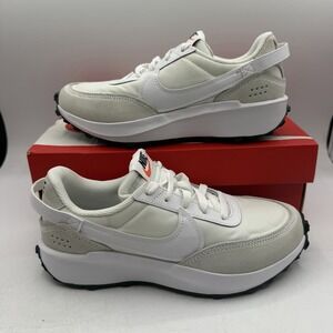 Nike Waffle Debut Running Shoes Womens Sz 6.5 White/Black Sneakers DH9523-100